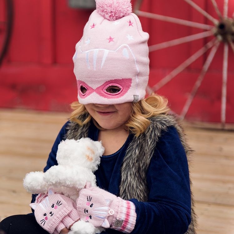 FlapjackKids πλεκτό σκουφάκι - Γατούλα