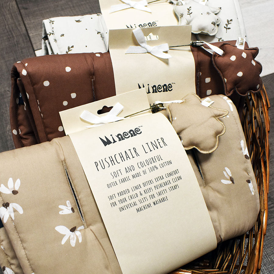 Minene Κάλυμμα Καροτσιού Τερακότα Πουά