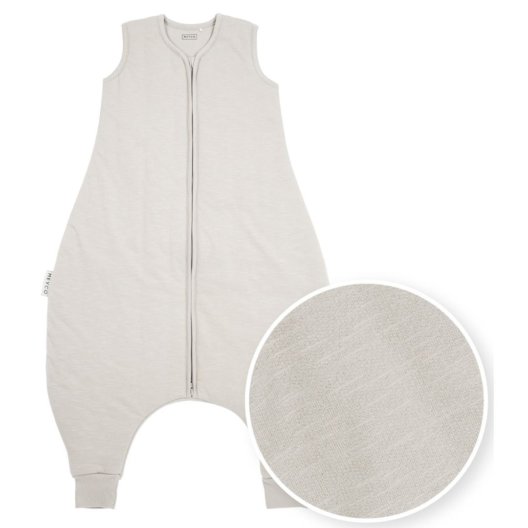 Meyco Υπνόσακος με πόδια Slub grey (9 μηνών - 5 ετών)