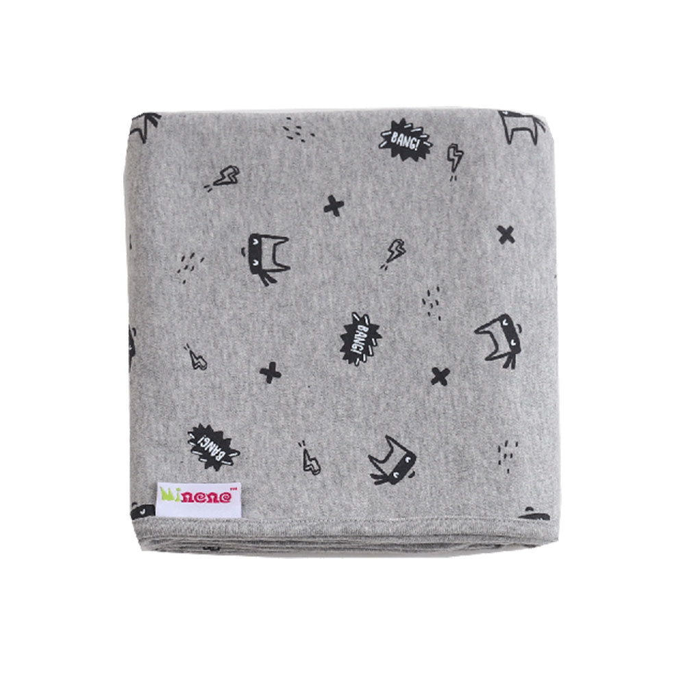 Minene Summer Blanket Gray Super Hero