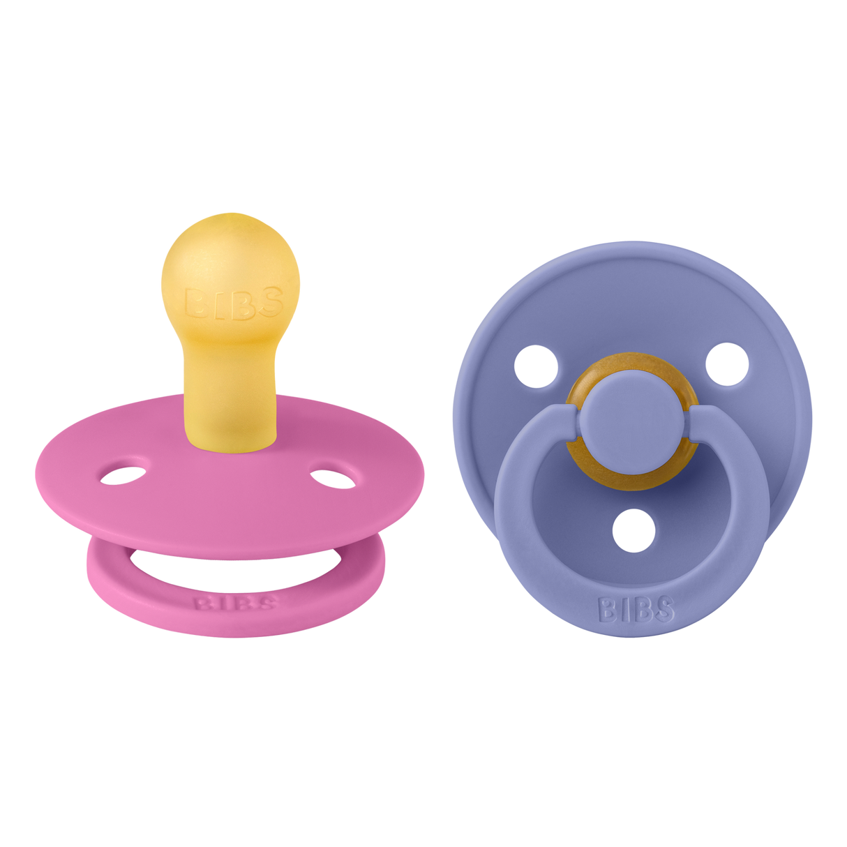 Bibs - Πιπίλες Colour 2τεμ.- Latex Bubblegum/Peri No 2