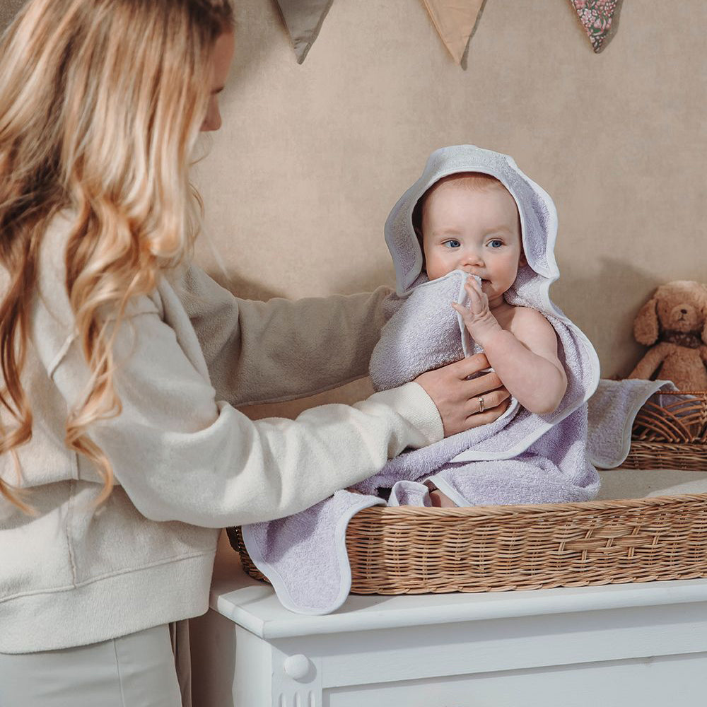 Meyco Βρεφική Πετσέτα Wavy - soft lavender - 80x80cm