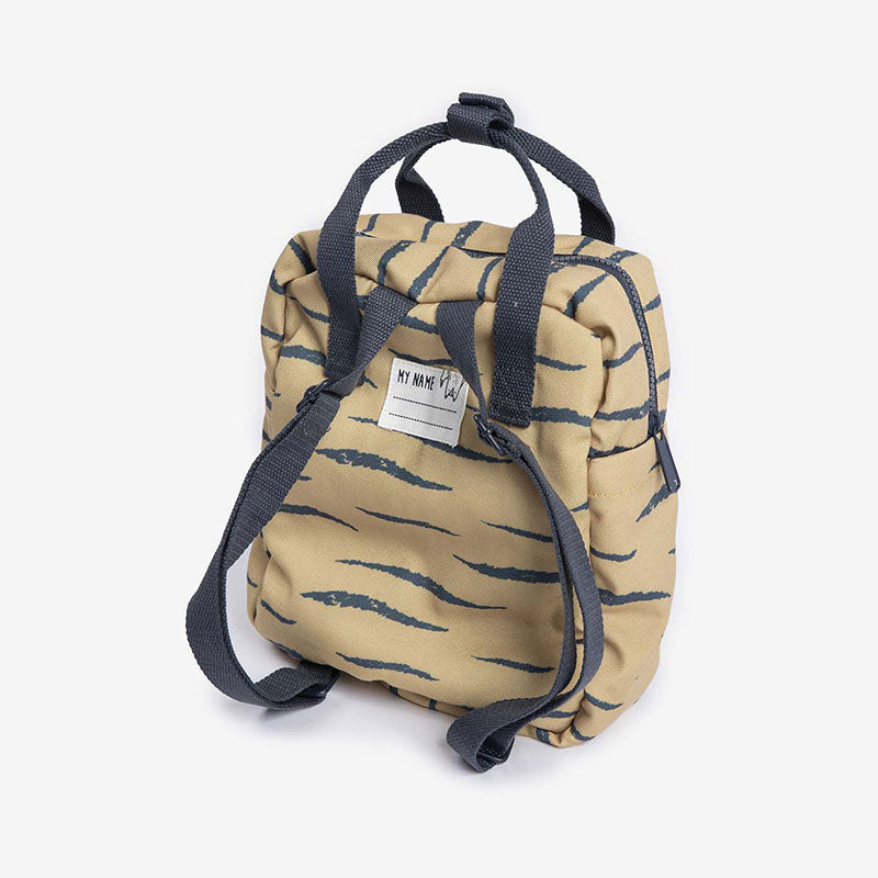 Minene – Mini Cotton Backpack Ochre Zebra
