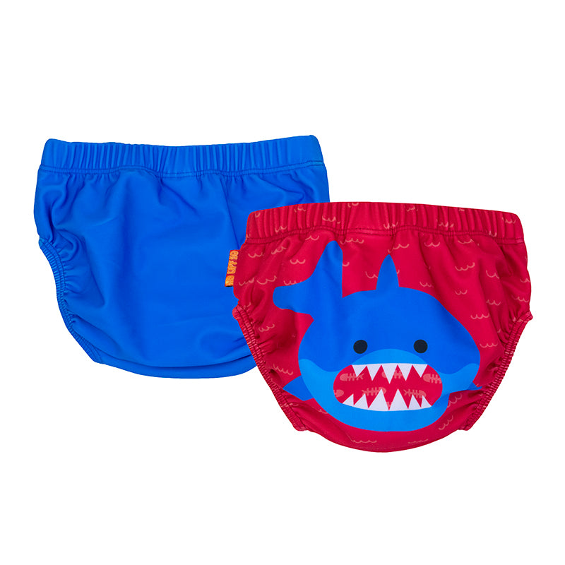 Zoocchini Μαγιώ Πάνα (2pcs Σετ) - Blue Shark