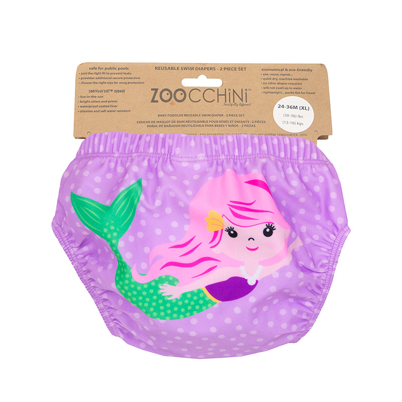 Zoocchini Μαγιώ Πάνα (2pcs Σετ) - Mermaid