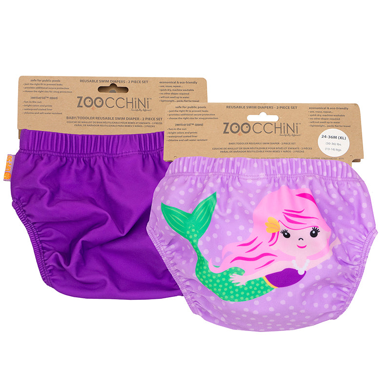 Zoocchini Μαγιώ Πάνα (2pcs Σετ) - Mermaid
