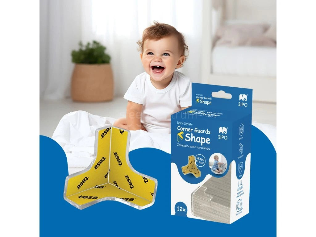 Προστατευτικά γωνιών Τύπου Τ Διάφανα (12τμχ)