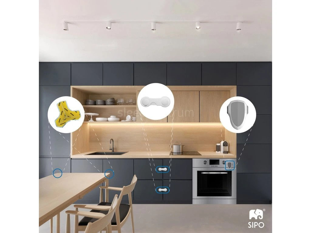 Προστατευτικά γωνιών Τύπου Τ Διάφανα (12τμχ)