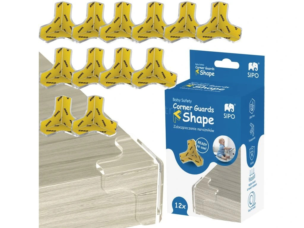 Προστατευτικά γωνιών Τύπου Τ Διάφανα (12τμχ)