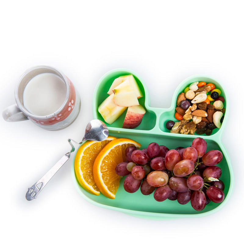 Πιάτο σιλικόνης κουνελάκι με χωρίσματα