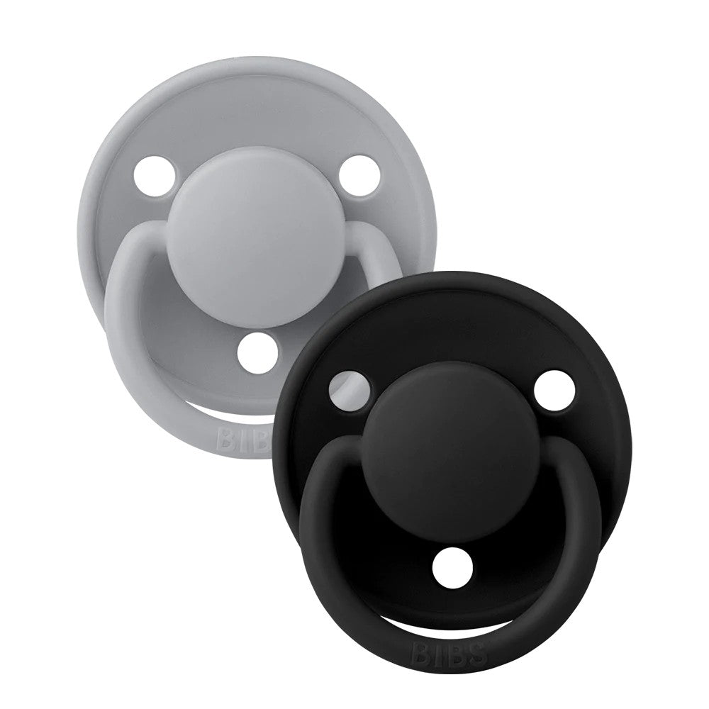 Πιπίλες De Lux 2τεμ. - Silicone Cloud/Black Onesize.