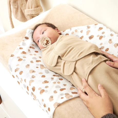 Meyco Swaddle Branches Sand 0-3 μηνών
