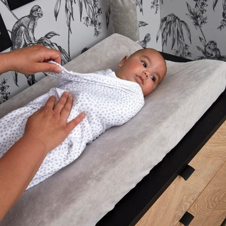 Meyco Swaddle Cheetah Light Grey 0-3 μηνών