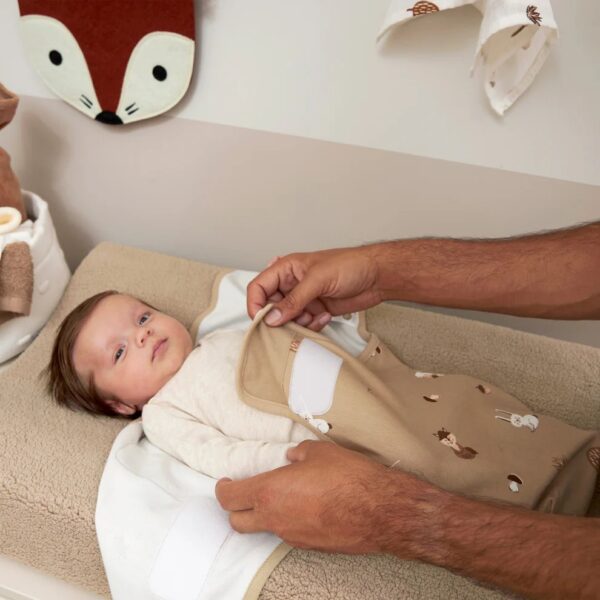 Meyco - Swaddle Forest Animals Sand 0-3 μηνών