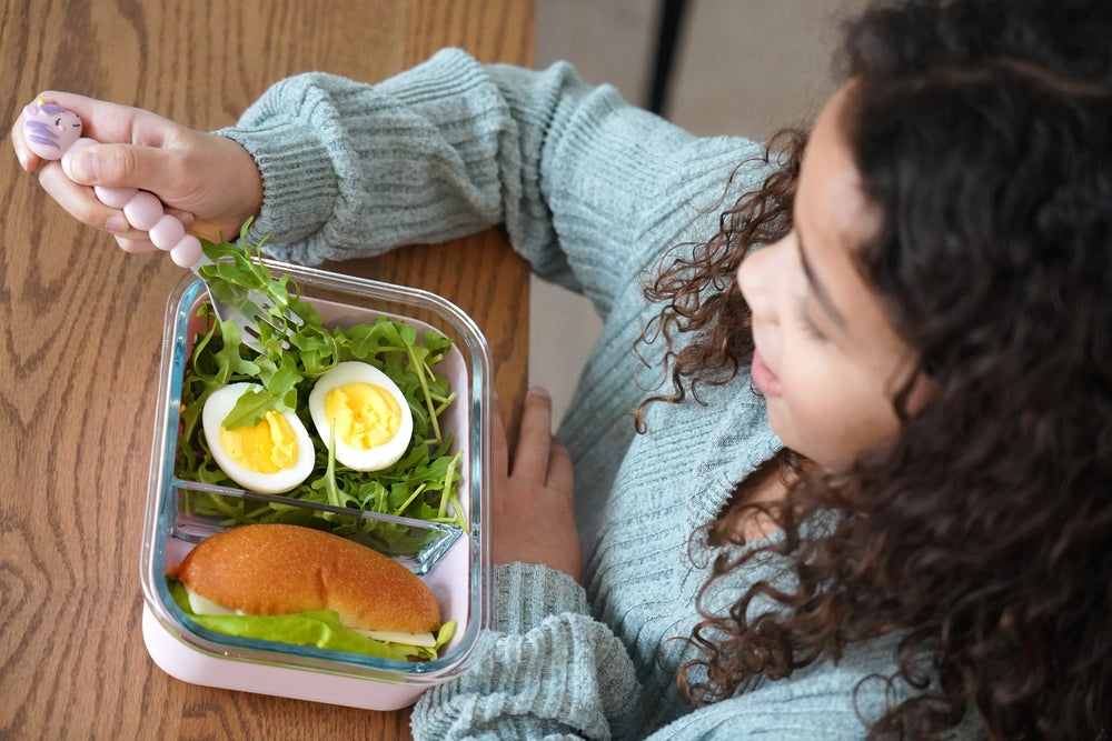 Melii - Glass Bento Με Θήκη Σιλικόνης (740ml set of 1) - pink