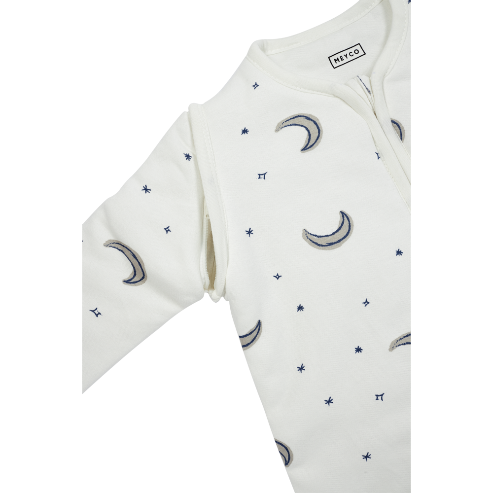 Meyco Υπνόσακος Moon Indigo με αποσπώμενα μανίκια (0-5 ετών)