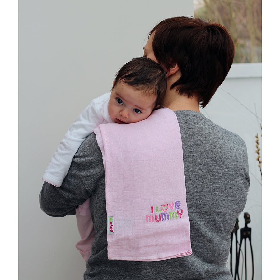 Minene Μουσελίνες Σετ των 3 (I love mommy)