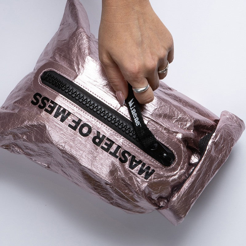 Minene Νεσεσέρ/Τσαντάκι Βόλτας “Master of Mess”, Metallic pink