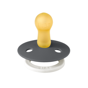 Bibs - Πιπίλες Colour 2τεμ.- Latex Glow Iron/Baby Blue No 1