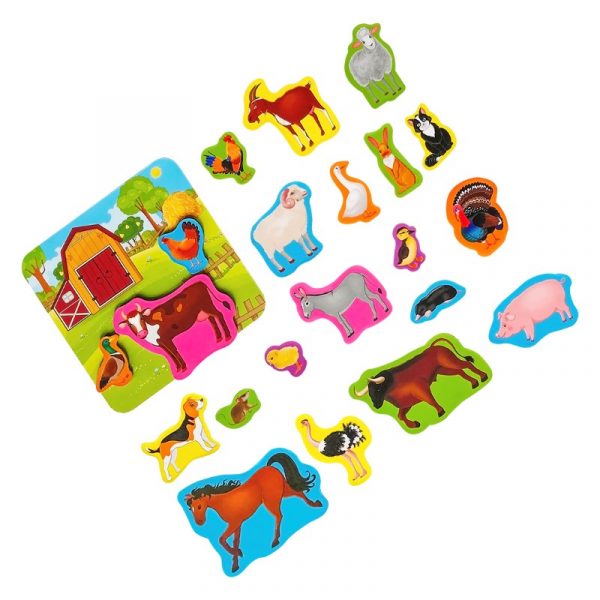 Μαγνητικό σετ "Φάρμα" με πίνακα