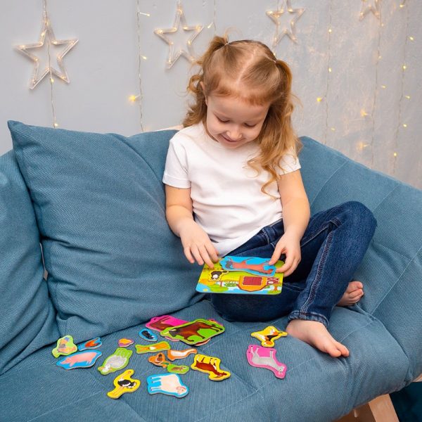 Μαγνητικό σετ "Ζωολογικός Κήπος" με πίνακα