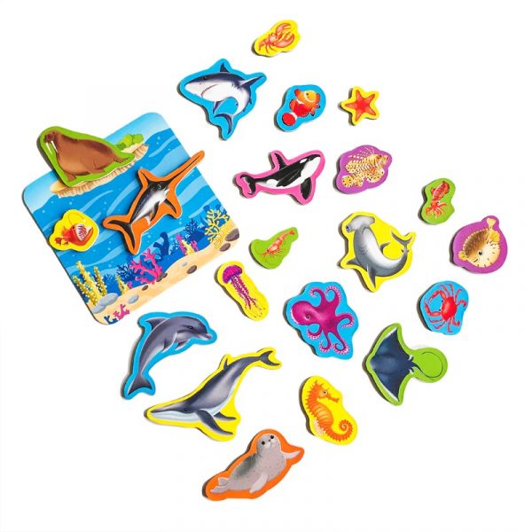 Μαγνητικό σετ "Θαλάσσιος κόσμος" με πίνακα