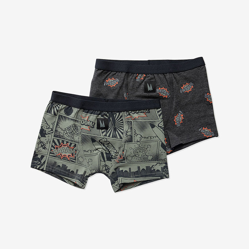 Minene Βαμβακερό Σετ Μποξεράκια Comic (2 τμχ)