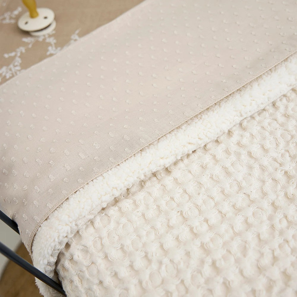 Meyco Κουβέρτα Waffle Teddy Nature 100x150cm
