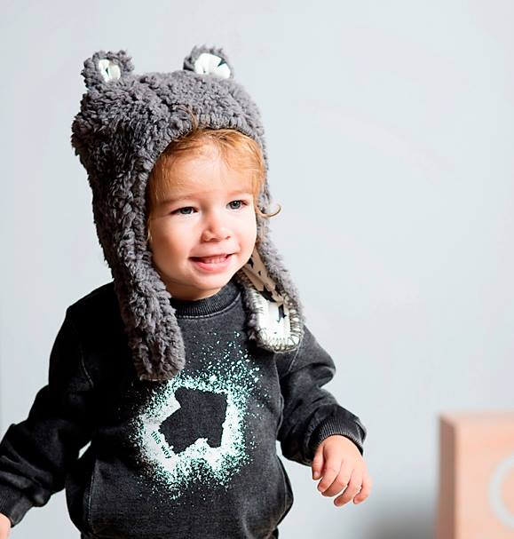 Minene Σκουφάκι Luxurious Bear Dark Pink