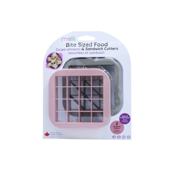 Melii - Sandwich Cutters Pink/Grey 2 τεμ