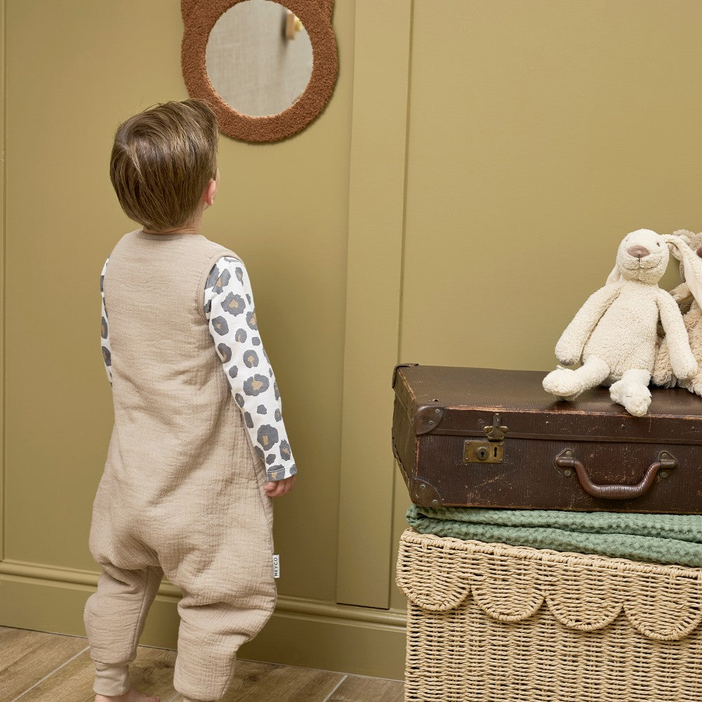 Meyco 100% Βαμβακερός Υπνόσακος με Ποδαράκια 2.0 Tog Muslin Sand (9 μηνών-5 ετών)