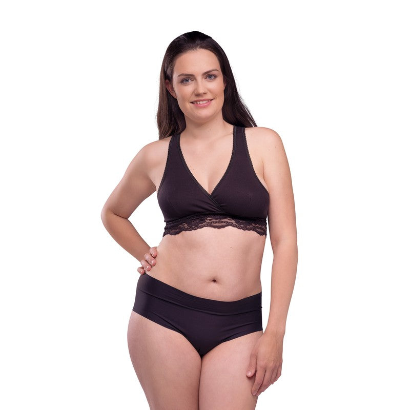 Carriwell Organic Δαντελένιο Σουτιέν Θηλασμού Κρουαζέ