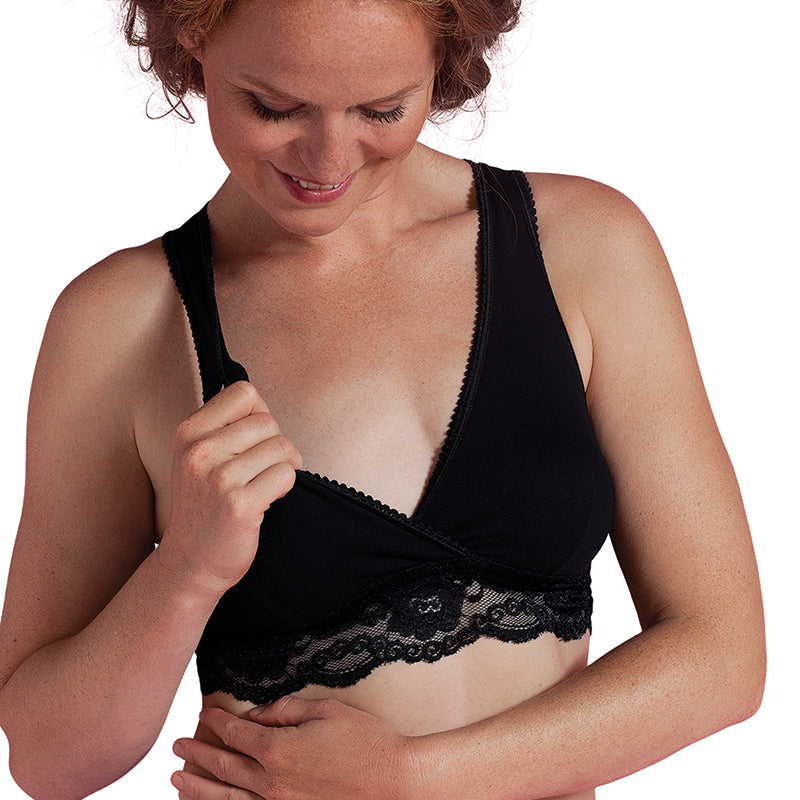 Carriwell Organic Δαντελένιο Σουτιέν Θηλασμού Κρουαζέ