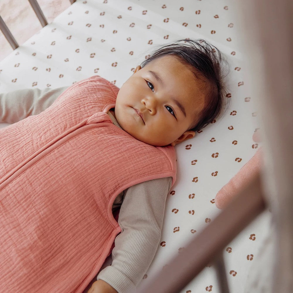 Meyco Σεντόνι με Λάστιχο Jersey Mini Panther Soft Pink 70x140/150cm