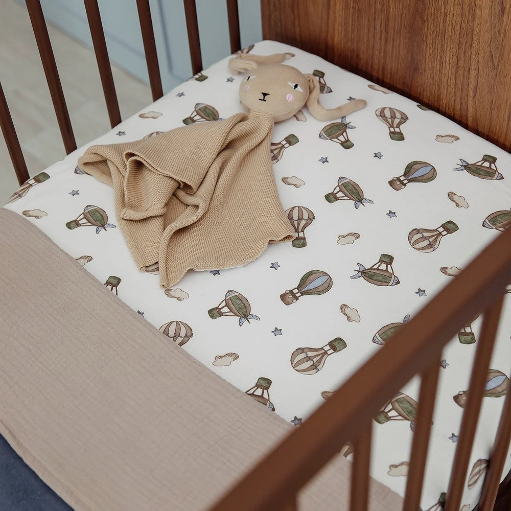 Meyco Σεντόνι με Λάστιχο Jersey Air Balloons Multicolour 70x140/150cm