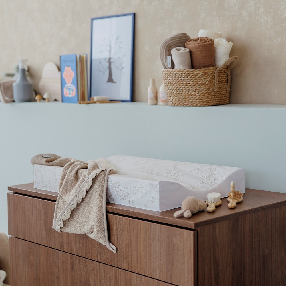 Meyco Μαλακή Αλλαξιέρα Μωρού Branches Sand 50x70cm