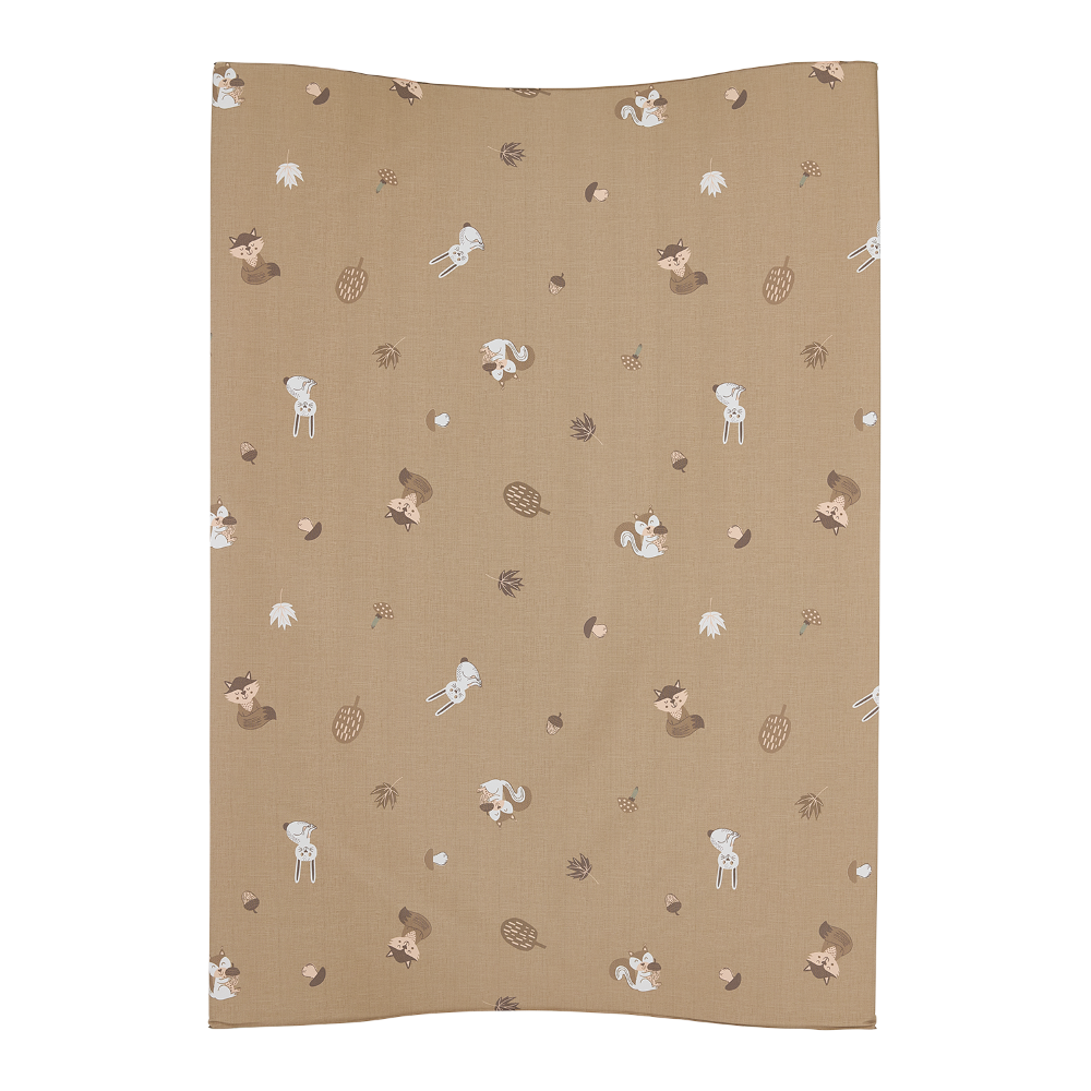 Meyco Μαλακή Αλλαξιέρα Μωρού Forest Animals Sand 50x70cm