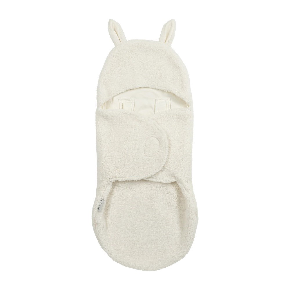 Meyco Wrap Κουβερτούλα Teddy για τη βόλτα Rabbit Natural