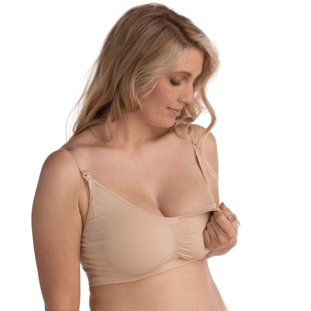 Carriwell 2 Pack Σουτιέν Θηλασμού Χωρίς Ραφές (Μαύρο/Μπεζ)