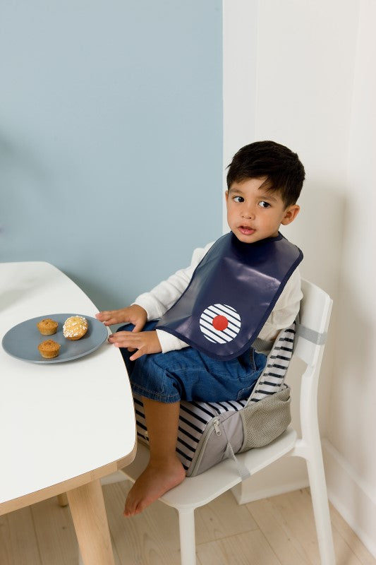 Baby To Love Σετ 2 σαλιάρες/ποδιές – Blue Stripes