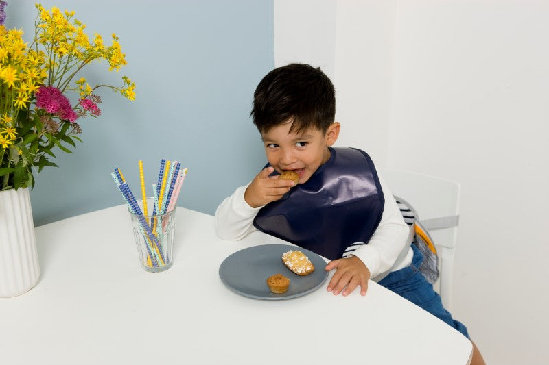 Baby To Love Σετ 2 σαλιάρες/ποδιές – Blue Stripes