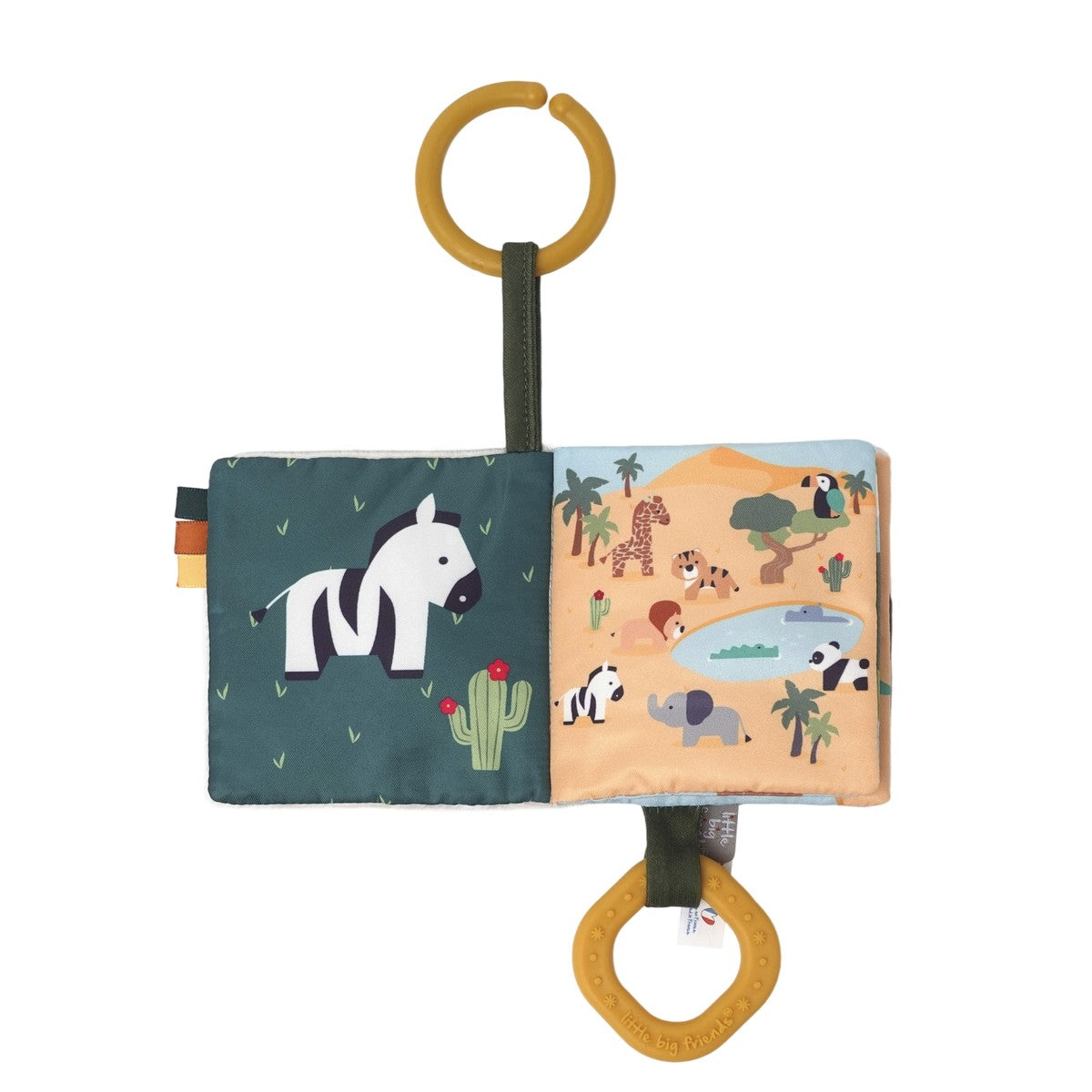Μαλακό Διαδραστικό Βιβλιαράκι για Βρέφη Jungle