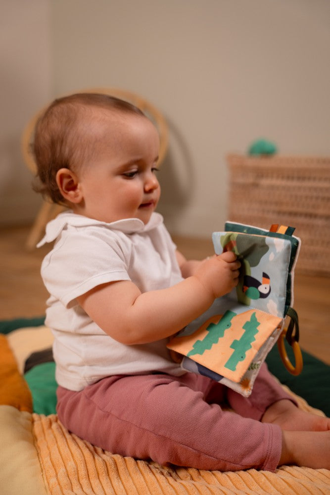 Μαλακό Διαδραστικό Βιβλιαράκι για Βρέφη Jungle