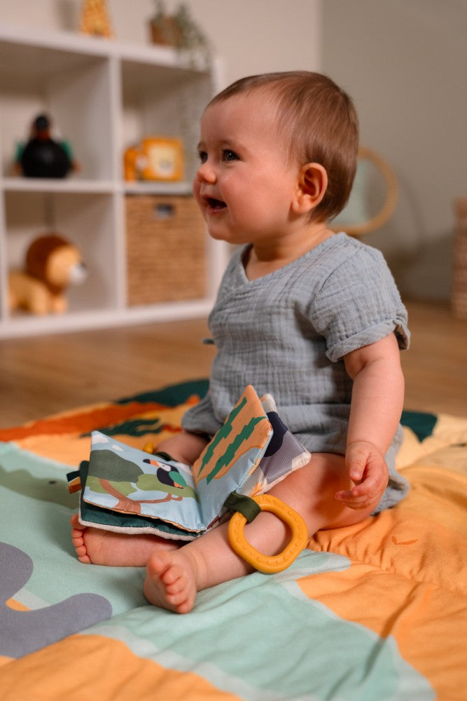 Μαλακό Διαδραστικό Βιβλιαράκι για Βρέφη Jungle