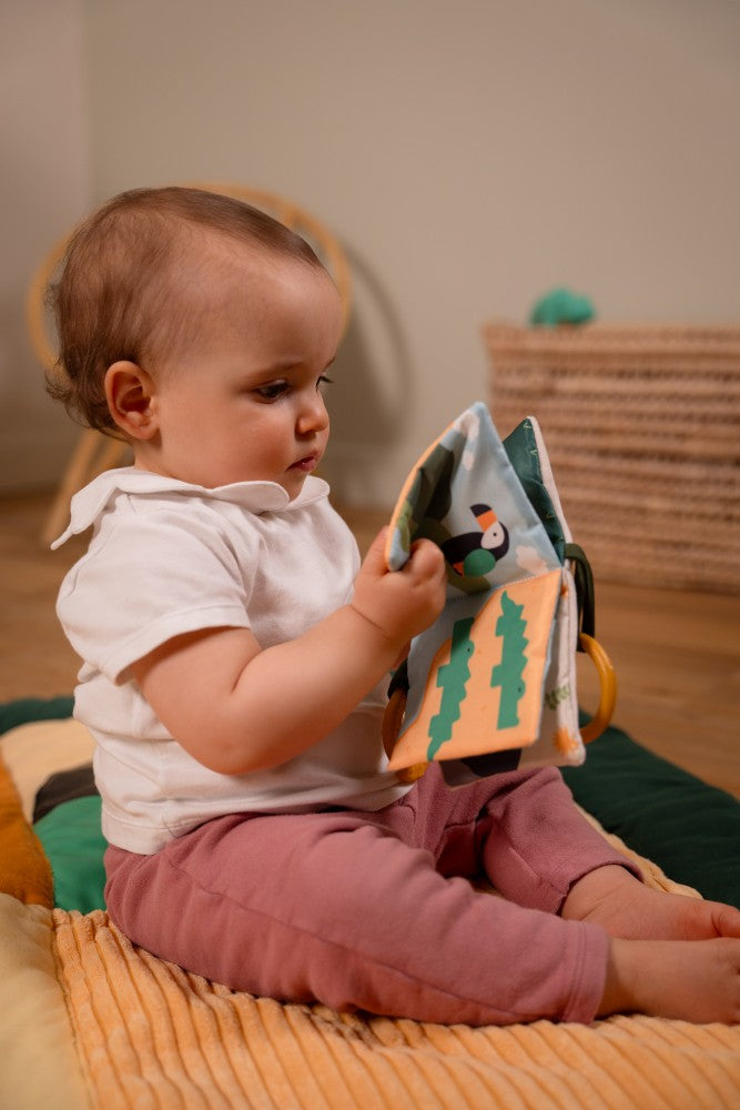 Μαλακό Διαδραστικό Βιβλιαράκι για Βρέφη Jungle