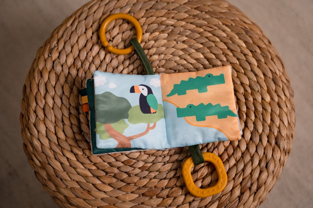 Μαλακό Διαδραστικό Βιβλιαράκι για Βρέφη Jungle