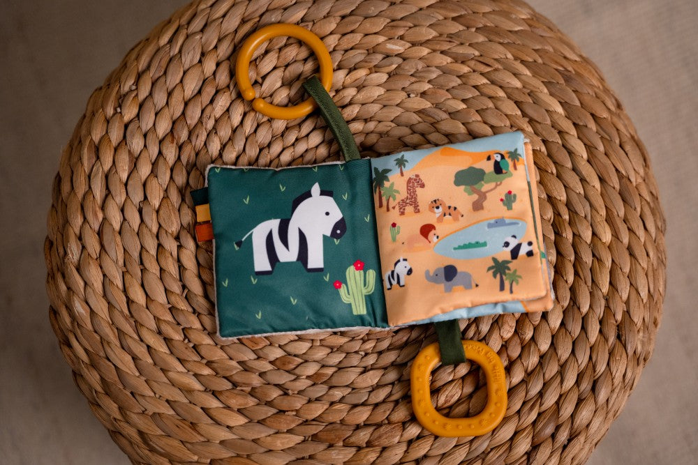 Μαλακό Διαδραστικό Βιβλιαράκι για Βρέφη Jungle