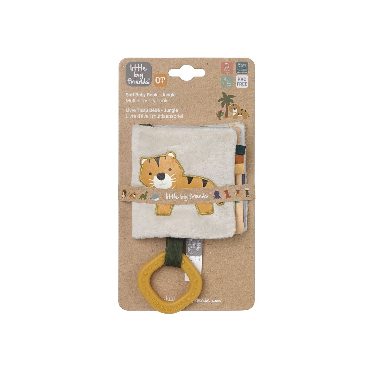 Μαλακό Διαδραστικό Βιβλιαράκι για Βρέφη Jungle