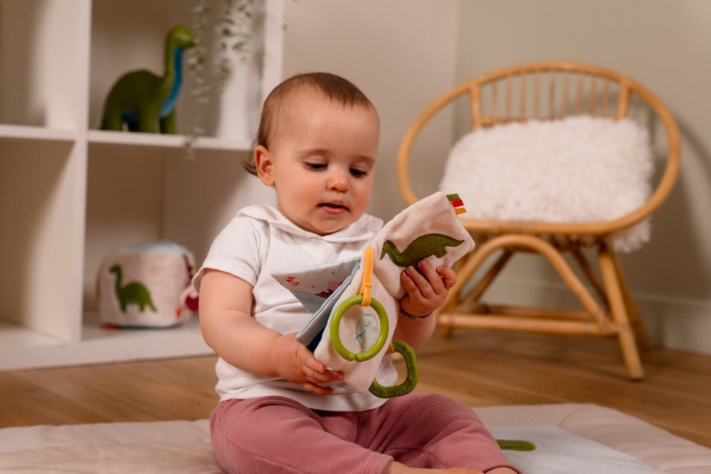 Μαλακό Διαδραστικό Βιβλιαράκι για Βρέφη Dino