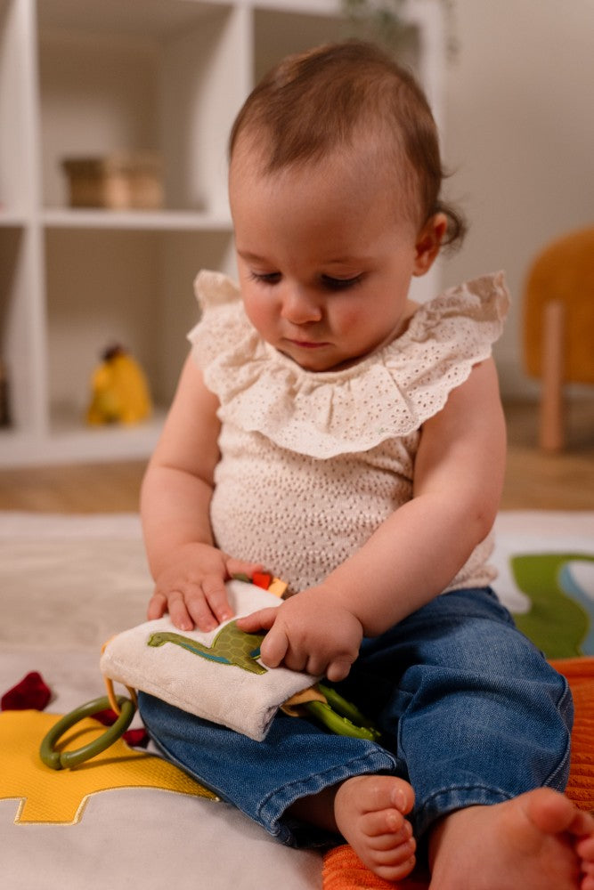Μαλακό Διαδραστικό Βιβλιαράκι για Βρέφη Dino